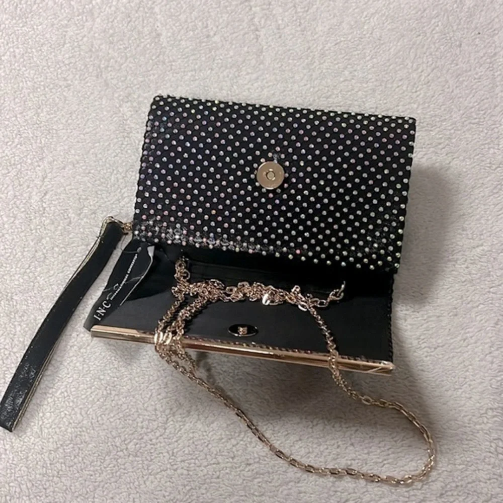 I.N.C. INTERNATIONAL CONCEPTS Caitlin Netted Microstone Clutch